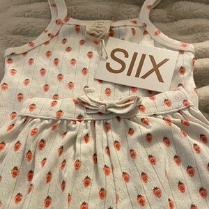 Kids Strawberry Print Matching Set